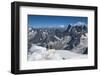 Climbers approaching the Tunnel to the Aiguile du Midi, 3842m, Graian Alps, Chamonix, Haute Savoie,-James Emmerson-Framed Photographic Print