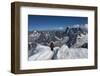 Climbers approaching the Tunnel to the Aiguile du Midi, 3842m, Graian Alps, Chamonix, Haute Savoie,-James Emmerson-Framed Photographic Print