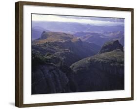 Climbers Checking out Mountain Tops, Madagascar-Michael Brown-Framed Photographic Print