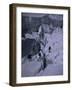 Climbers Crossing Ladder on Everest, Nepal-Michael Brown-Framed Photographic Print