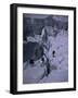 Climbers Crossing Ladder on Everest, Nepal-Michael Brown-Framed Photographic Print