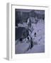 Climbers Crossing Ladder on Everest, Nepal-Michael Brown-Framed Photographic Print