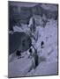 Climbers Crossing Ladder on Everest, Nepal-Michael Brown-Mounted Photographic Print