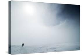 Climbers Emerge from the Clouds En Route to Camp 2 on Vinson Massif, Antarctica-Kent Harvey-Stretched Canvas