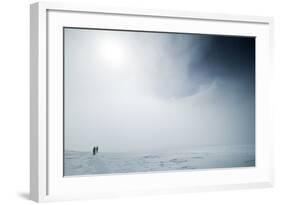 Climbers Emerge from the Clouds En Route to Camp 2 on Vinson Massif, Antarctica-Kent Harvey-Framed Photographic Print