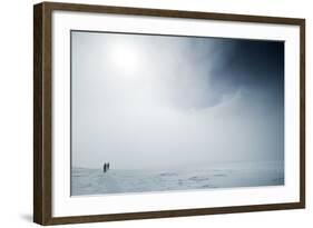 Climbers Emerge from the Clouds En Route to Camp 2 on Vinson Massif, Antarctica-Kent Harvey-Framed Photographic Print