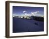 Climbers Follow Footsteps in the Snow, New Zealand-Michael Brown-Framed Photographic Print