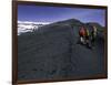 Climbers Heading up a Rocky Trail, Kilimanjaro-Michael Brown-Framed Premium Photographic Print