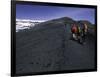 Climbers Heading up a Rocky Trail, Kilimanjaro-Michael Brown-Framed Premium Photographic Print