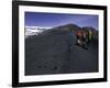 Climbers Heading up a Rocky Trail, Kilimanjaro-Michael Brown-Framed Photographic Print