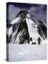 Climbers Nesr the High Camp at the North Col of Everest-Michael Brown-Stretched Canvas