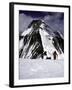 Climbers Nesr the High Camp at the North Col of Everest-Michael Brown-Framed Premium Photographic Print