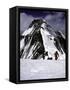 Climbers Nesr the High Camp at the North Col of Everest-Michael Brown-Framed Stretched Canvas