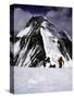 Climbers Nesr the High Camp at the North Col of Everest-Michael Brown-Stretched Canvas