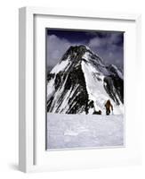 Climbers Nesr the High Camp at the North Col of Everest-Michael Brown-Framed Photographic Print