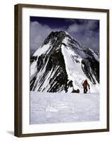 Climbers Nesr the High Camp at the North Col of Everest-Michael Brown-Framed Photographic Print