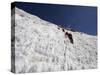 Climbers on An Ice Wall, Island Peak 6189M, Sagarmatha National Park, Himalayas-Christian Kober-Stretched Canvas