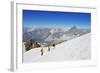 Climbers on Breithorn Mountain-Christian Kober-Framed Photographic Print