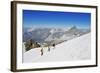 Climbers on Breithorn Mountain-Christian Kober-Framed Photographic Print