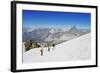 Climbers on Breithorn Mountain-Christian Kober-Framed Photographic Print