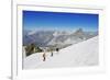 Climbers on Breithorn Mountain-Christian Kober-Framed Photographic Print