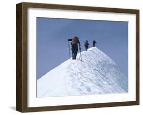 Climbers on Eldorado Peak, North Cascades National Park, Washington, USA-Charles Sleicher-Framed Photographic Print