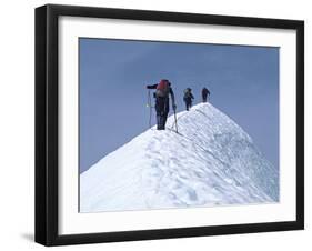 Climbers on Eldorado Peak, North Cascades National Park, Washington, USA-Charles Sleicher-Framed Photographic Print