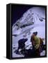 Climbers on Everest, Nepal-Michael Brown-Framed Stretched Canvas