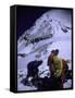 Climbers on Everest, Nepal-Michael Brown-Framed Stretched Canvas