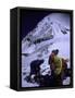 Climbers on Everest, Nepal-Michael Brown-Framed Stretched Canvas