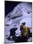 Climbers on Everest, Nepal-Michael Brown-Mounted Photographic Print