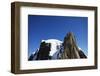 Climbers on Midi Plan traverse, Chamonix, Haute Savoie, Rhone Alpes, French Alps, France, Europe-Christian Kober-Framed Photographic Print