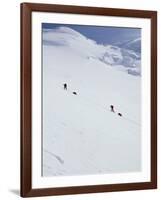 Climbers on Mount Mckinley, Alaska, USA-John Warburton-lee-Framed Photographic Print