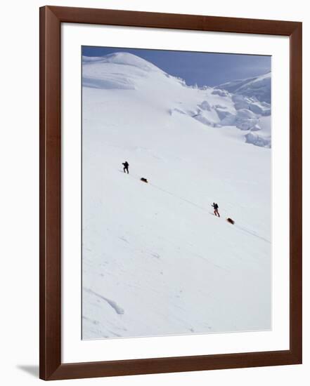 Climbers on Mount Mckinley, Alaska, USA-John Warburton-lee-Framed Photographic Print