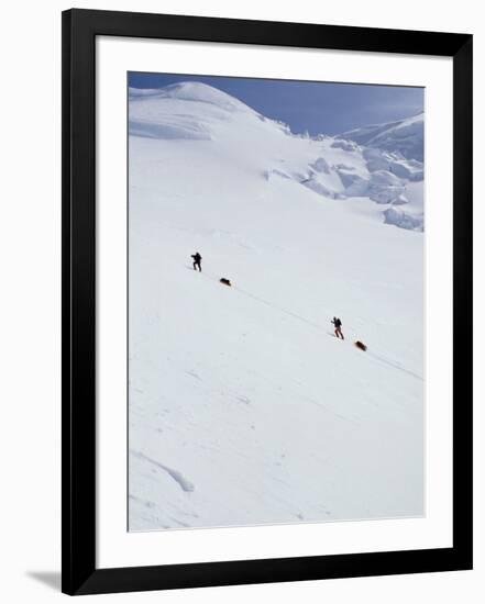 Climbers on Mount Mckinley, Alaska, USA-John Warburton-lee-Framed Photographic Print