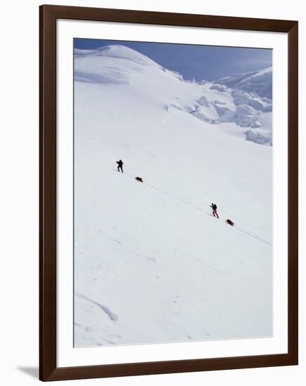 Climbers on Mount Mckinley, Alaska, USA-John Warburton-lee-Framed Photographic Print