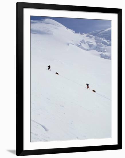 Climbers on Mount Mckinley, Alaska, USA-John Warburton-lee-Framed Photographic Print