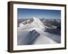 Climbers on Peak Polluce in the Monte Rosa Massif, Piedmont, Italian Alps, Italy, Europe-Angelo Cavalli-Framed Photographic Print