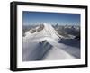 Climbers on Peak Polluce in the Monte Rosa Massif, Piedmont, Italian Alps, Italy, Europe-Angelo Cavalli-Framed Photographic Print