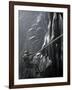 Climbers on Rock in Wet Cave, Mexico-Michael Brown-Framed Photographic Print