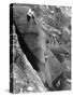 Climbers on Stanage Edge, Hathersage, Derbyshire, 1964-Michael Walters-Stretched Canvas