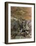 Climbers on Stanage Edge, Hathersage, Derbyshire, 1964-Michael Walters-Framed Photographic Print