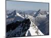 Climbers on the Lyskamm Peak in the Monte Rosa Massif, Italian Alps, Piedmont, Italy, Europe-Angelo Cavalli-Mounted Photographic Print