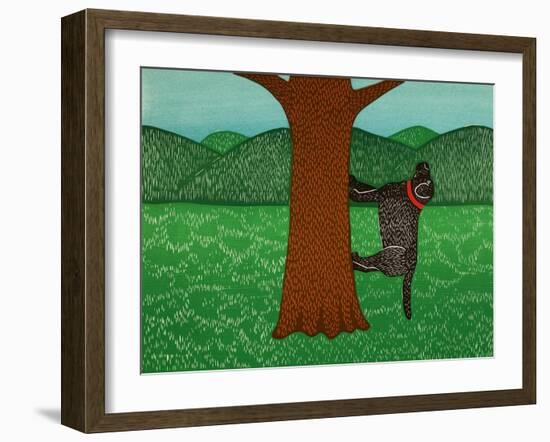 Climbing A Tree Black-Stephen Huneck-Framed Giclee Print