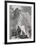 Climbing, Alps, Nadelhorn-Ernst Platz-Framed Art Print