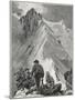 Climbing, Alps, Nadelhorn-Ernst Platz-Mounted Art Print