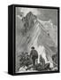 Climbing, Alps, Nadelhorn-Ernst Platz-Framed Stretched Canvas