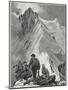 Climbing, Alps, Nadelhorn-Ernst Platz-Mounted Art Print