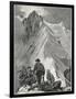 Climbing, Alps, Nadelhorn-Ernst Platz-Framed Art Print