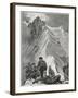 Climbing, Alps, Nadelhorn-Ernst Platz-Framed Art Print